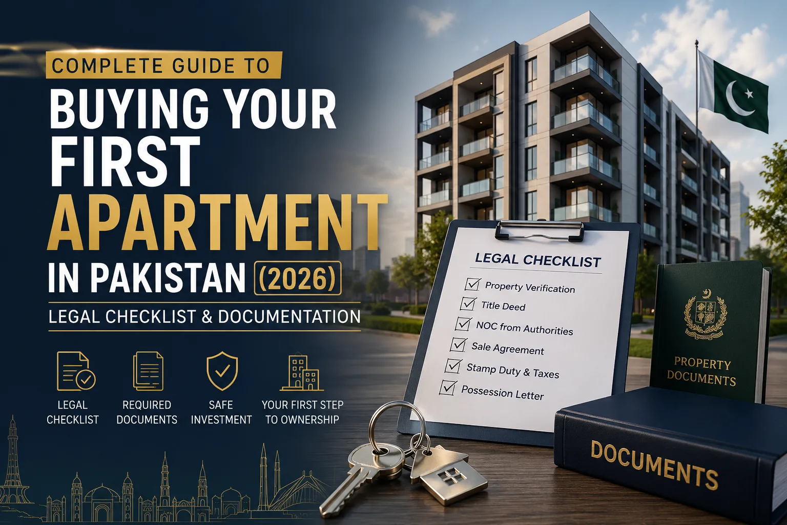 Complete Guide to Buying Your First Apartment in Pakistan (2026): Legal Checklist & Documentation